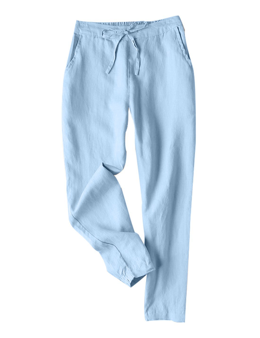 Pantalons Femmes Décontracté Plain Printemps / Automne Polyester Aucune élasticité Quotidien Long Droit Régulier