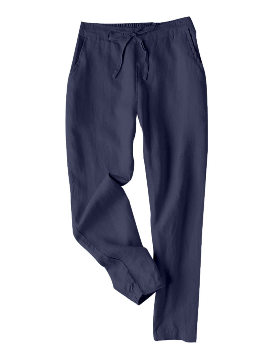 Pantalons Femmes Décontracté Plain Printemps / Automne Polyester Aucune élasticité Quotidien Long Droit Régulier
