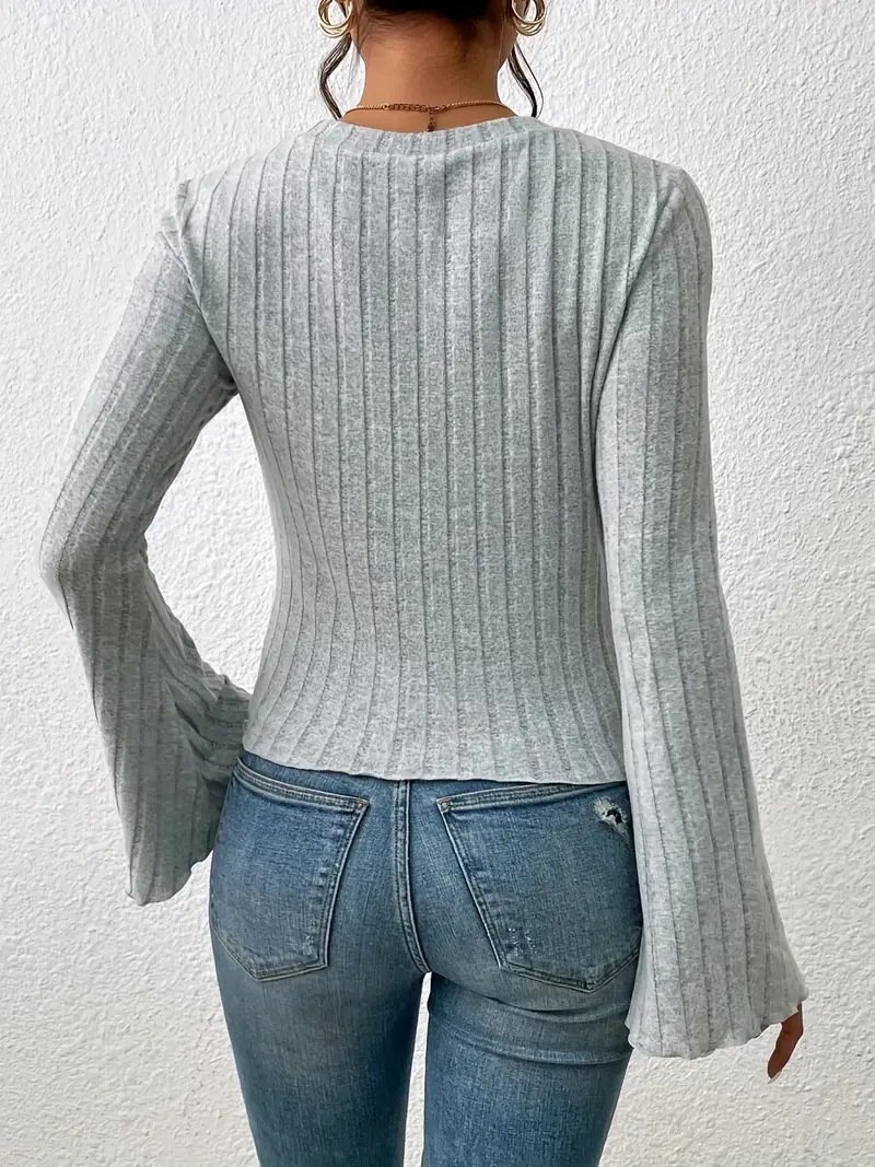 Chemisiers1 Décontracté Plain Printemps / Automne Polyester Naturel à Haute Élasticité Régulier Droit Régulier pour Femmes