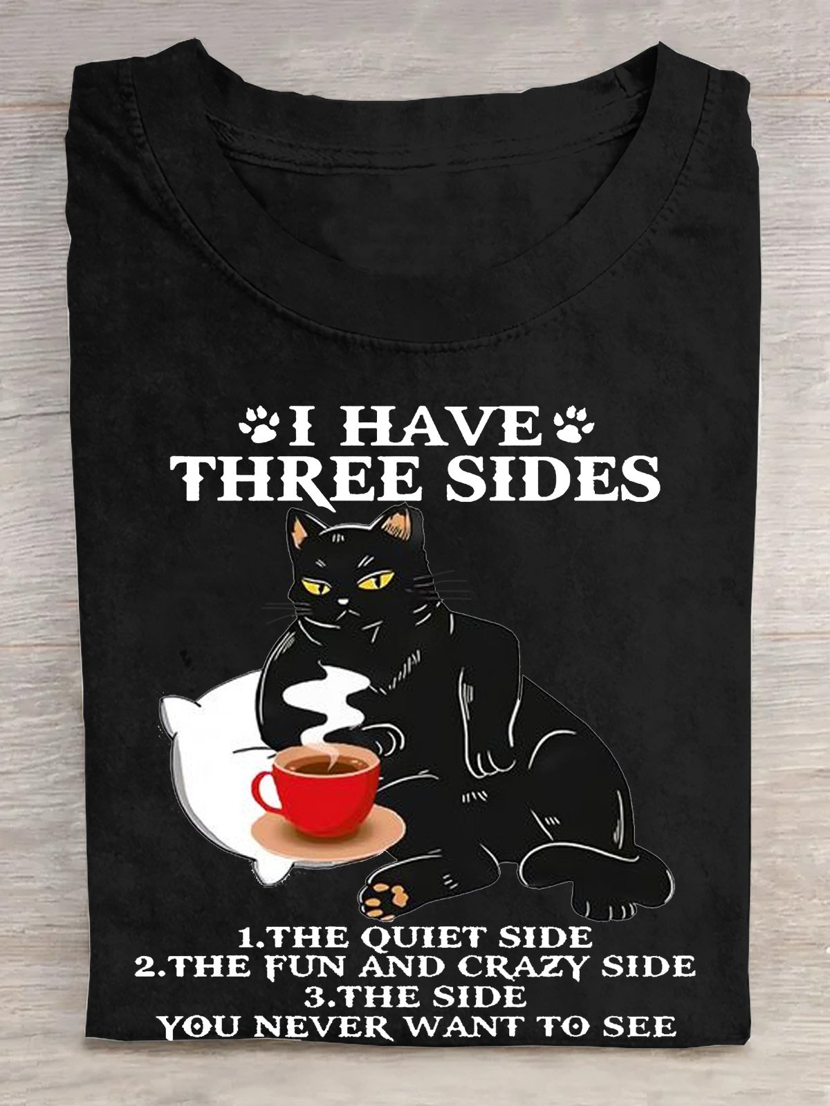 T-shirts Décontracté Été Chat Col Rond Régulier Droit Régulier Élasticité moyenne Oui pour Femmes