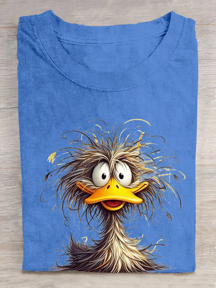 T-shirts Femmes Décontracté Imprimé d'Animal Été Coton Ample Manches Courtes Droit Élasticité moyenne Oui
