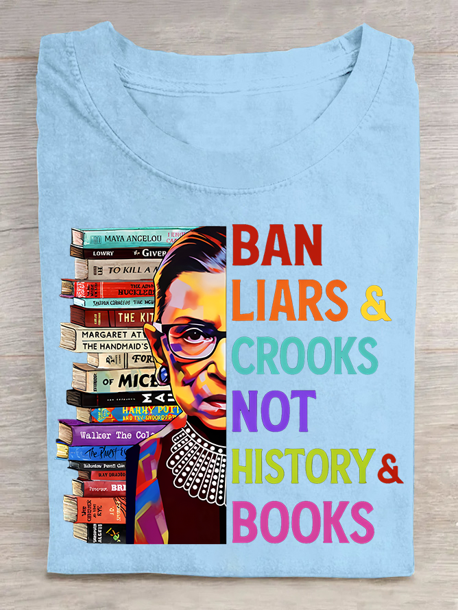 T-shirts Décontracté Été Lettres de texte Polyester Léger Quotidien Ample Col Rond Régulier pour Femmes