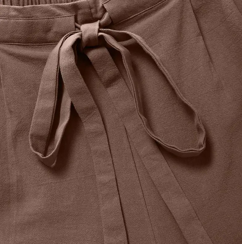 Pantalons Femmes Décontracté Ethnique Printemps / Automne Naturel Aucune élasticité Quotidien Ample Long Droit