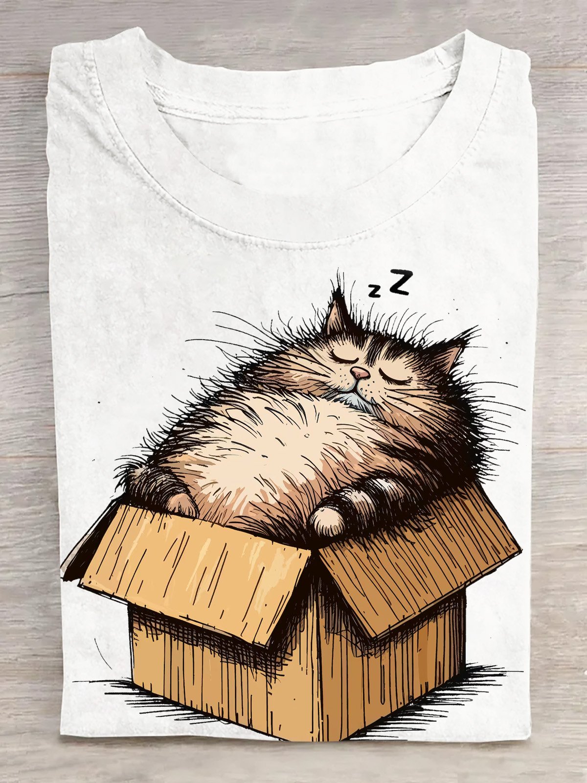 T-shirts Femmes Décontracté Été Chat Manches Courtes Col Rond Droit Régulier Élasticité moyenne Oui