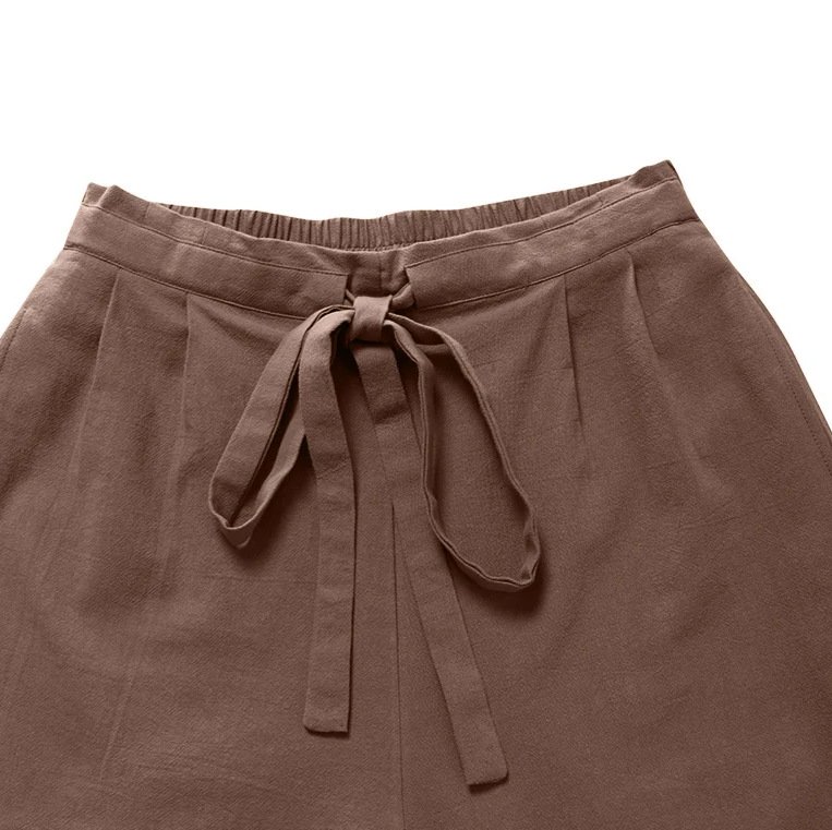 Pantalons Femmes Décontracté Ethnique Printemps / Automne Naturel Aucune élasticité Quotidien Ample Long Droit
