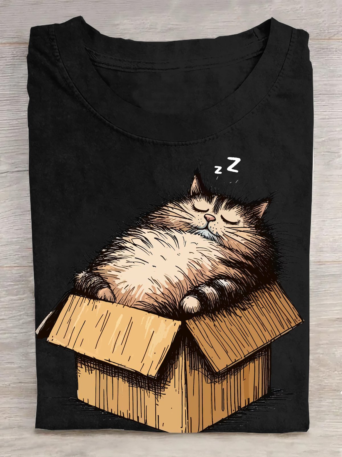 T-shirts Femmes Décontracté Été Chat Manches Courtes Col Rond Droit Régulier Élasticité moyenne Oui