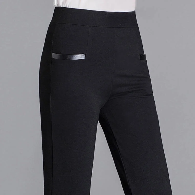 Pantalons Décontracté Plain Printemps / Automne Polyester Quotidien Ample Pantalon coupe slim Long Régulier pour Femmes