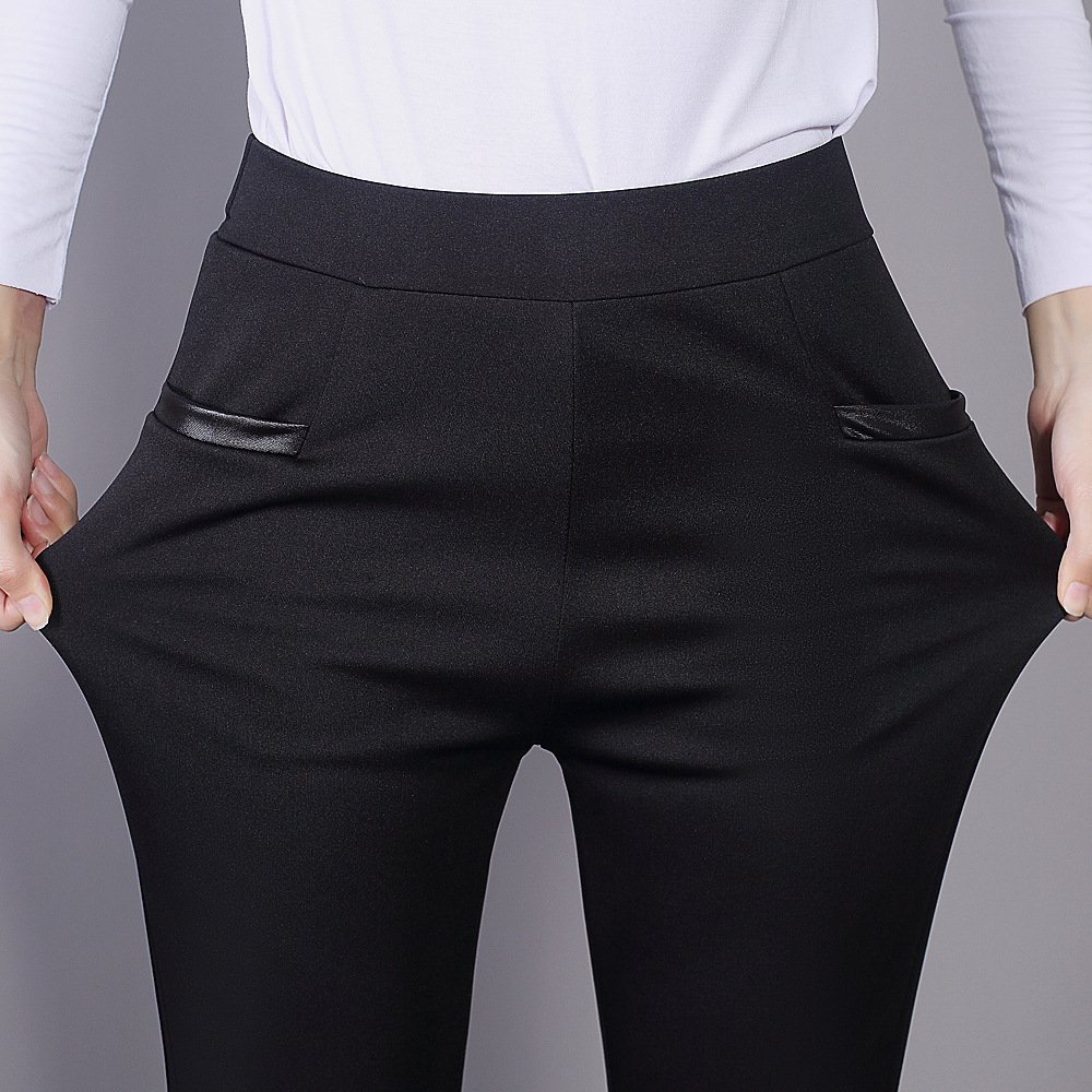 Pantalons Décontracté Plain Printemps / Automne Polyester Quotidien Ample Pantalon coupe slim Long Régulier pour Femmes