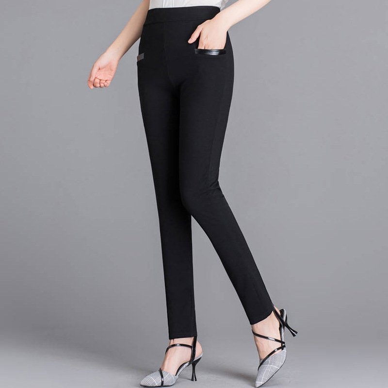 Pantalons Décontracté Plain Printemps / Automne Polyester Quotidien Ample Pantalon coupe slim Long Régulier pour Femmes