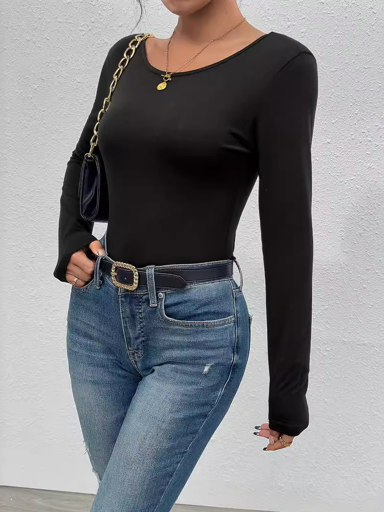 T-shirts Décontracté Printemps / Automne Papillon Micro-élasticité Quotidien Ample Manches trois quarts Régulier Régulier pour Femmes