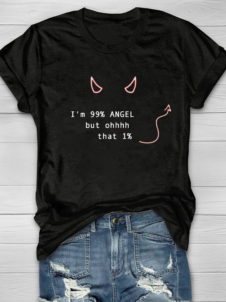 T-shirts Décontracté Été Lettres de texte Coton Ample Toussaint Manches Courtes Élasticité moyenne Oui pour Femmes