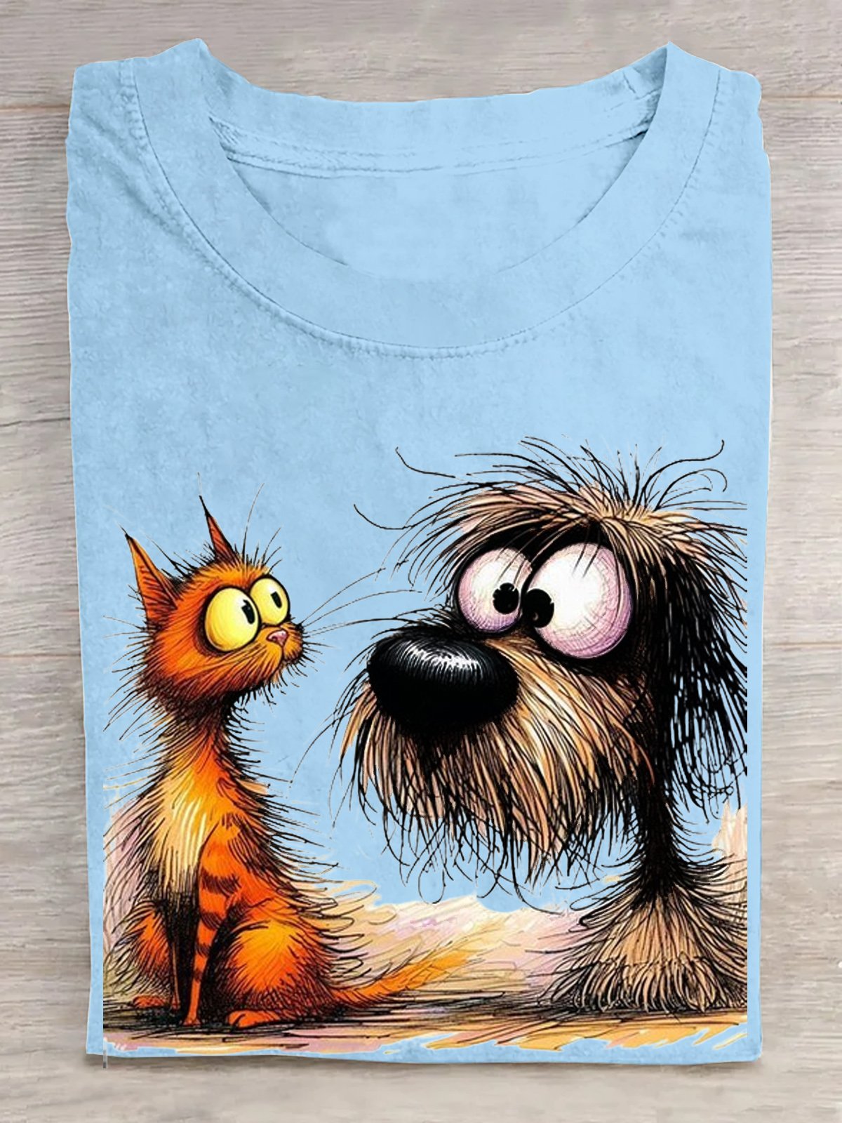 T-shirts Femmes Décontracté Été Chien Coton Ample Manches Courtes Col Rond Régulier Élasticité moyenne