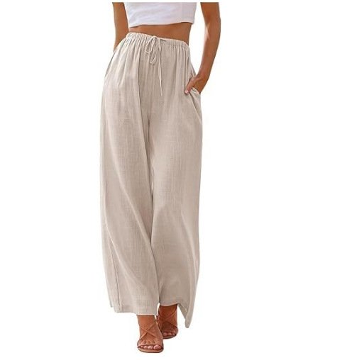 Pantalons Femmes Décontracté Plain Printemps / Automne Polyester Aucune élasticité Ample Taille Élastique Droit Régulier
