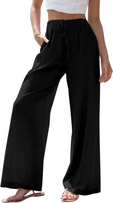 Pantalons Femmes Décontracté Plain Printemps / Automne Polyester Aucune élasticité Ample Taille Élastique Droit Régulier