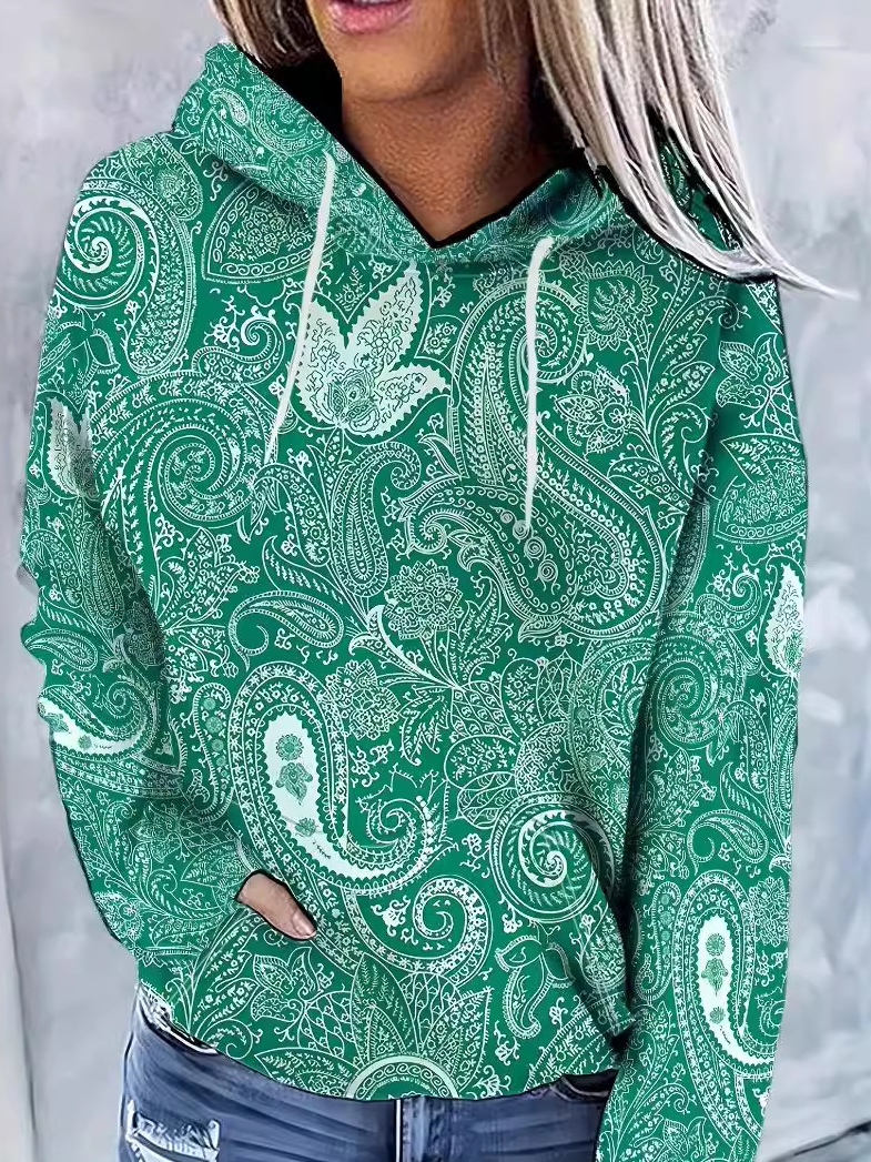 Sweat-shirts Décontracté Abstrait Printemps / Automne Polyester Quotidien Ample Manches Longues Régulier Régulier pour Femmes