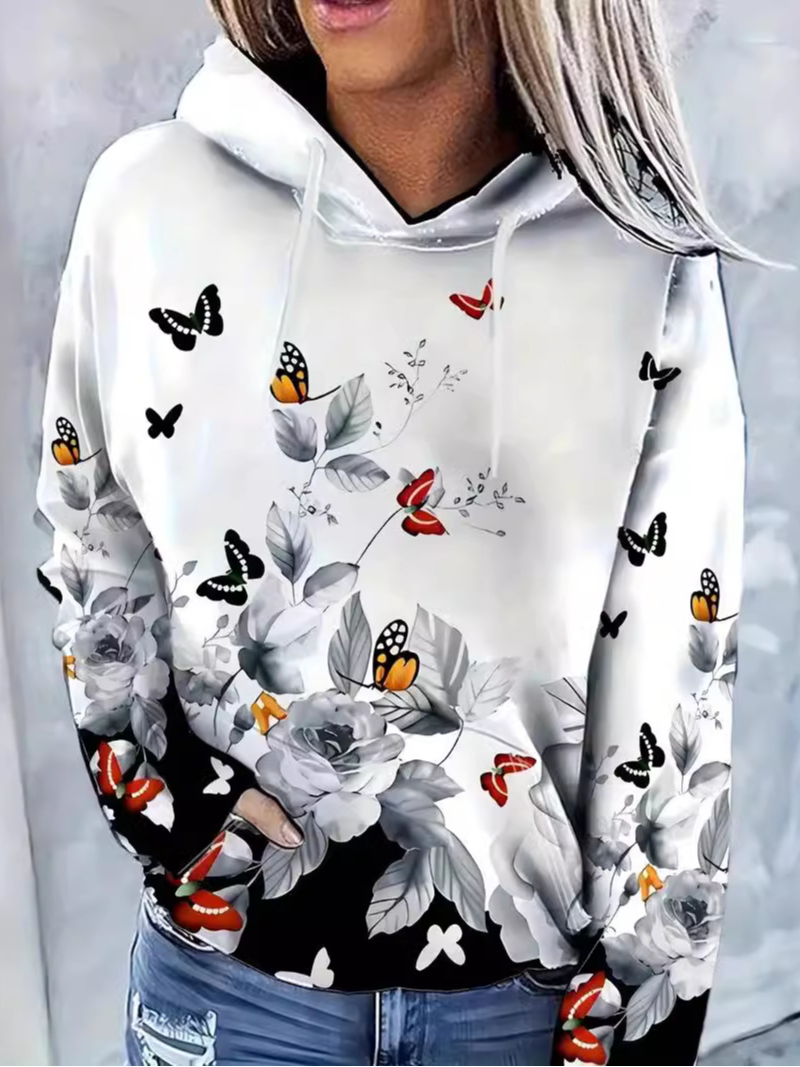 Sweat-shirts Décontracté Abstrait Printemps / Automne Polyester Quotidien Ample Manches Longues Régulier Régulier pour Femmes