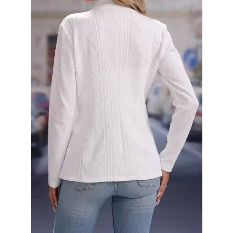 Micro-élasticité Sweat-shirt à Capuche Manches Longues Épaissi Plain Blouson pour Femmes