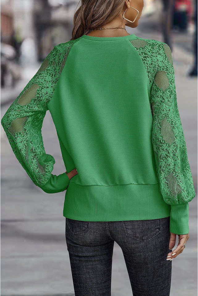 Chemisiers1 Décontracté Bloc de Couleur Printemps / Automne Micro-élasticité Ample Jersey Col Roulé Régulier Régulier pour Femmes