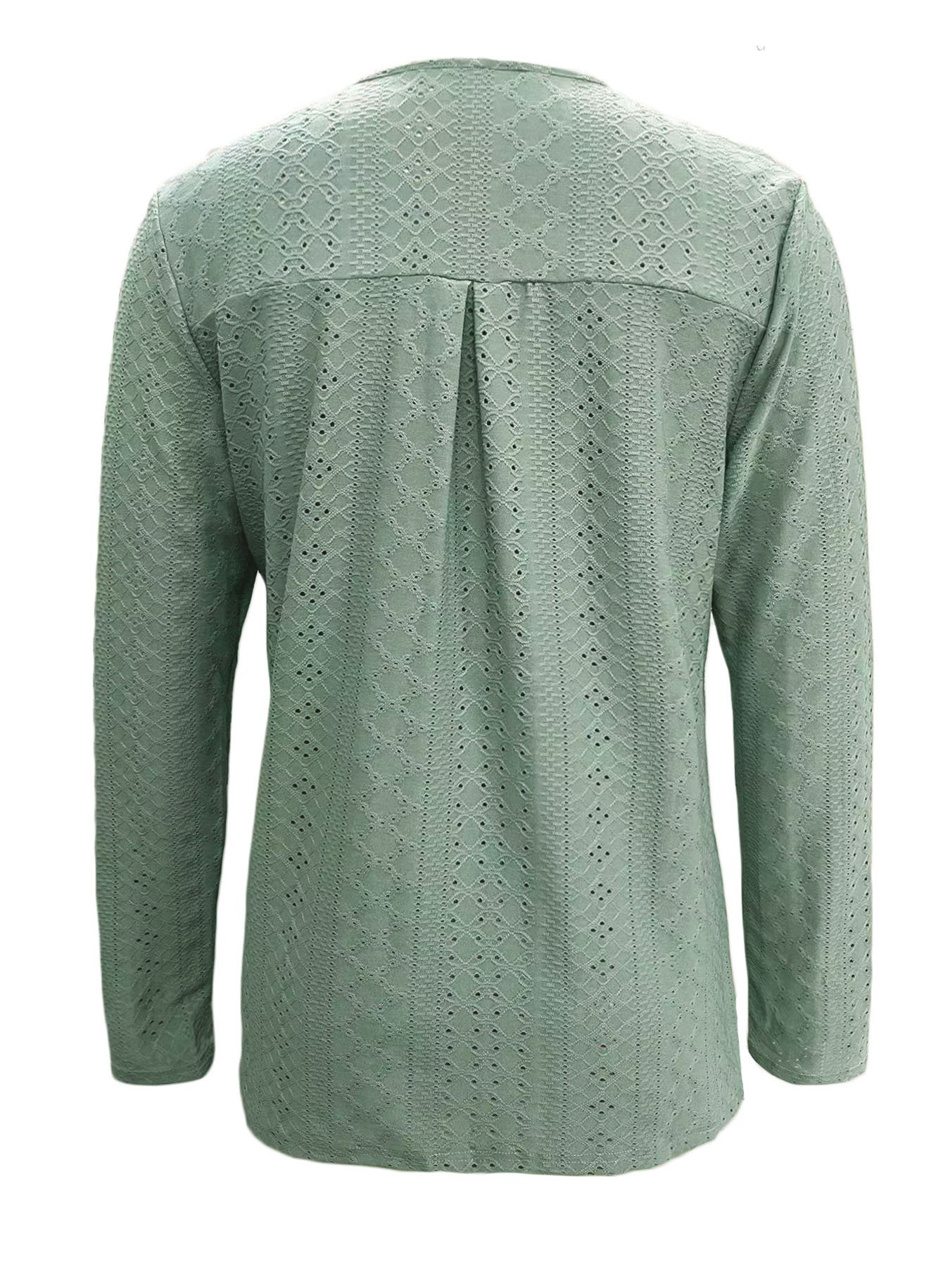 Chemisiers1 Femmes Décontracté Plain Printemps / Automne Jersey Manches Longues Col Roulé Régulier Droit Régulier