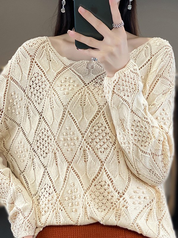 Pulls Décontracté Plain Printemps / Automne Quotidien Laine/Tricot Régulier Droit Régulier Non pour Femmes