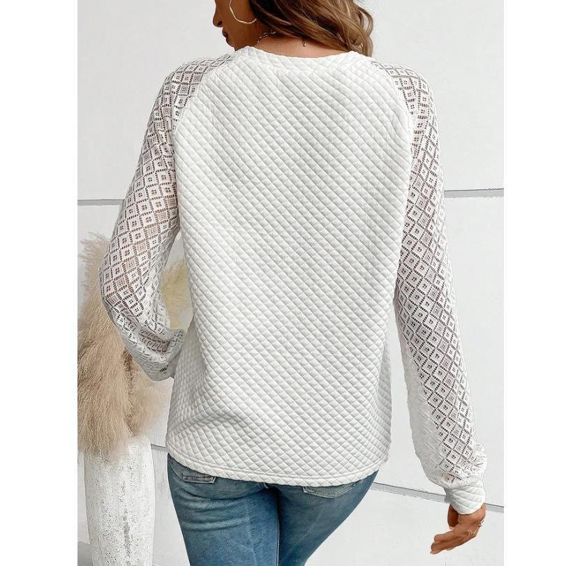 Sweat-shirts Décontracté Plain Printemps / Automne Micro-élasticité Quotidien Manches Longues Régulier Droit Régulier pour Femmes