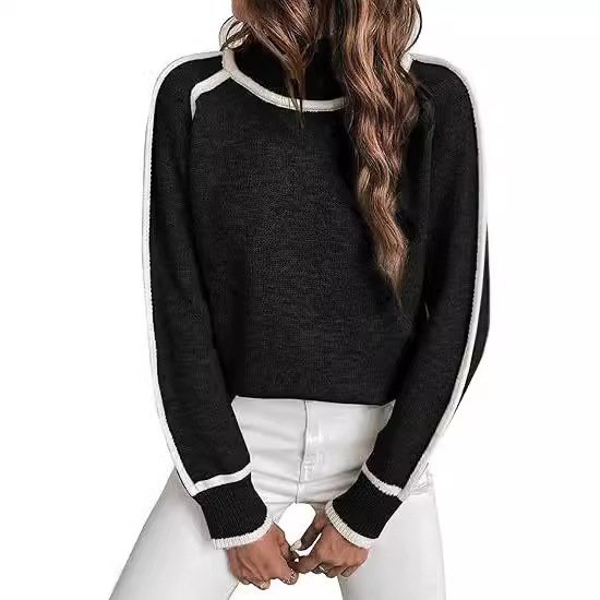 Pulls Décontracté Plain Printemps / Automne Naturel Quotidien Manches Longues Laine/Tricot Régulier Droit pour Femmes