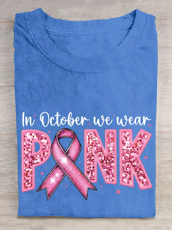 T-shirts Décontracté Été Lettres de texte Coton Ample Manches Courtes Col Rond Régulier Droit pour Femmes