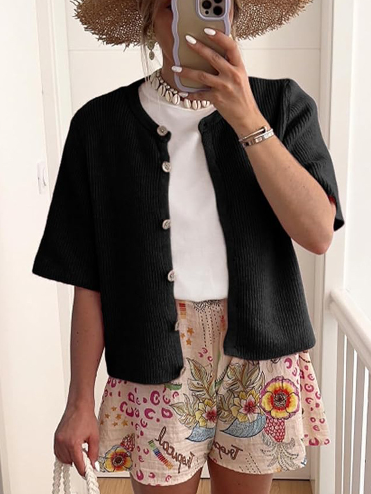 Cardigans Décontracté Plain Hiver Dentelle Manches Longues Laine/Tricot Régulier Épaissi Élasticité moyenne pour Femmes