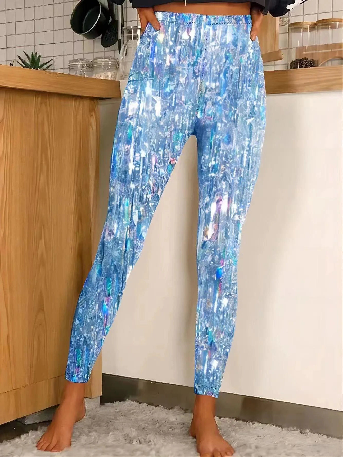 Pantalons De Yoga Décontracté Toutes Les Saisons Toussaint Naturel à Haute Élasticité Faire la navette Serré Long Régulier pour Femmes