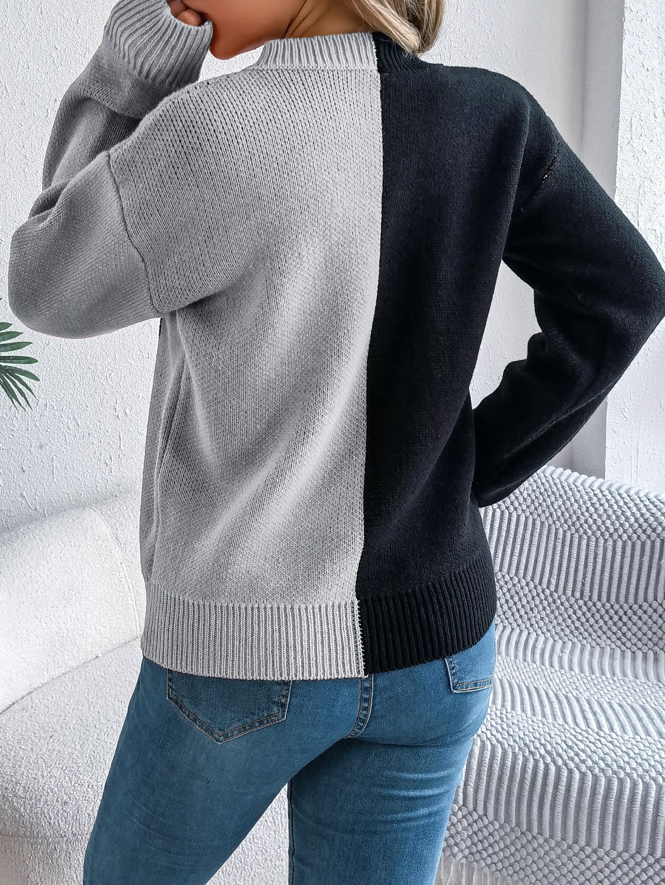 Pulls Décontracté Printemps / Automne Toussaint Col Rond Laine/Tricot Régulier Droit Élasticité moyenne Non pour Femmes