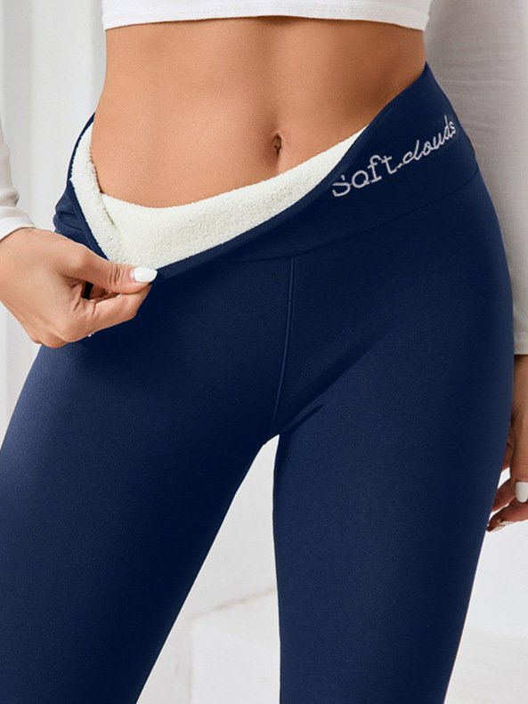 Pantalons De Yoga Femmes Décontracté Plain Hiver Polyester Naturel à Haute Élasticité Faire la navette Pantalon coupe slim Long