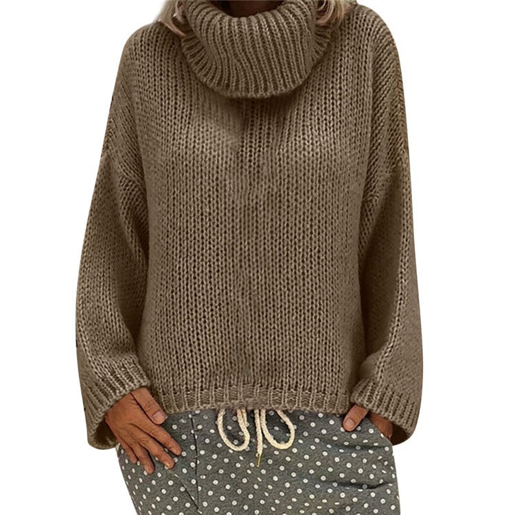 Pulls Décontracté Plain Printemps / Automne Naturel Quotidien Manches Longues Col Rond Régulier Droit pour Femmes