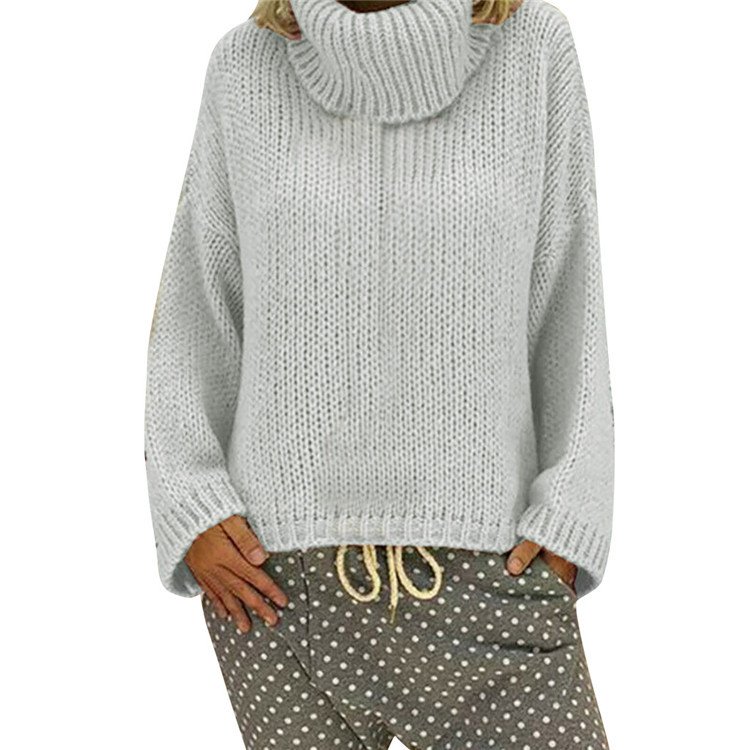 Pulls Décontracté Plain Printemps / Automne Naturel Quotidien Manches Longues Col Rond Régulier Droit pour Femmes
