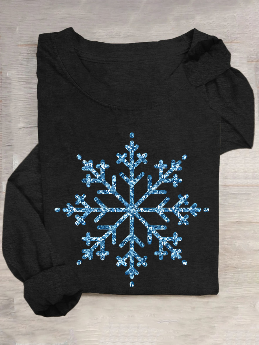 T-shirts Décontracté Printemps / Automne Lettres de texte Quotidien Meilleure vente Manches Longues Col Rond en Mélangé de Coton Régulier pour Femmes