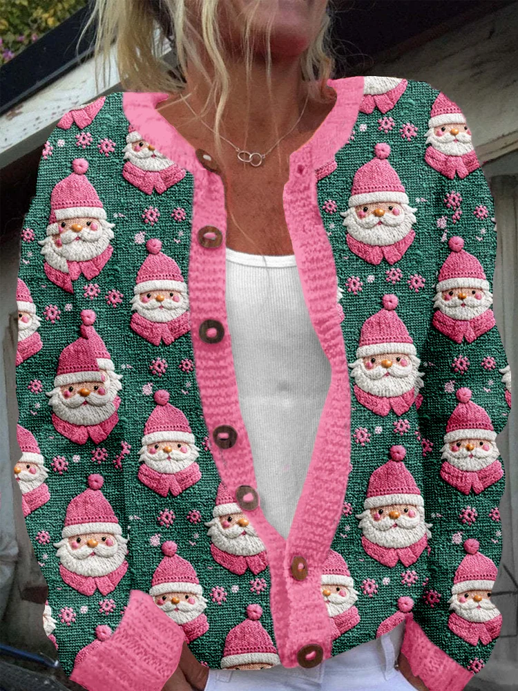 Cardigans Femmes Décontracté impression en 3D Hiver Tricoté Poids lourd Micro-élasticité Quotidien Coupe Régulière Régulier