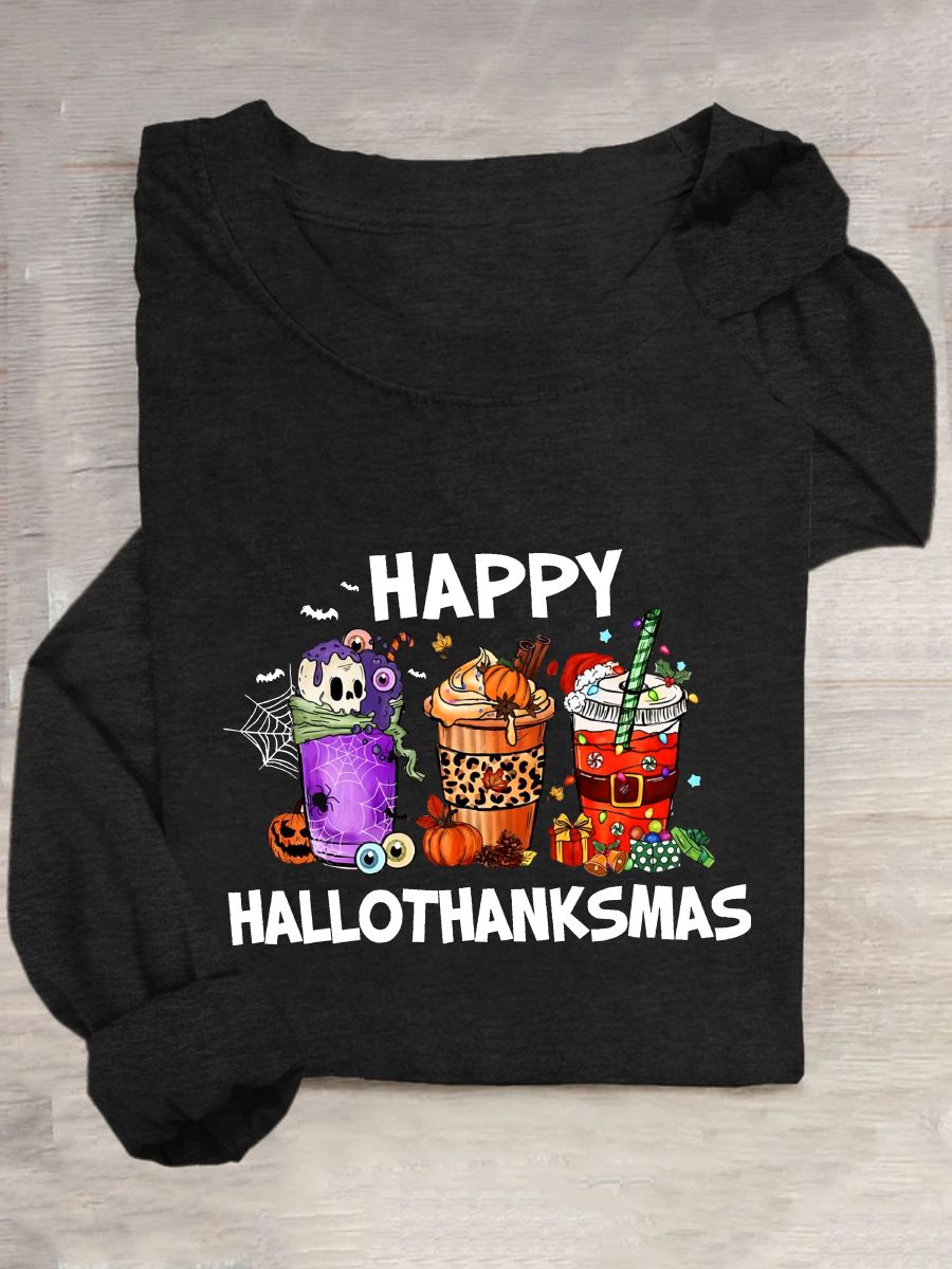 T-shirts Femmes Décontracté Printemps / Automne Noël Ample Meilleure vente Col Rond Régulier Droit Régulier