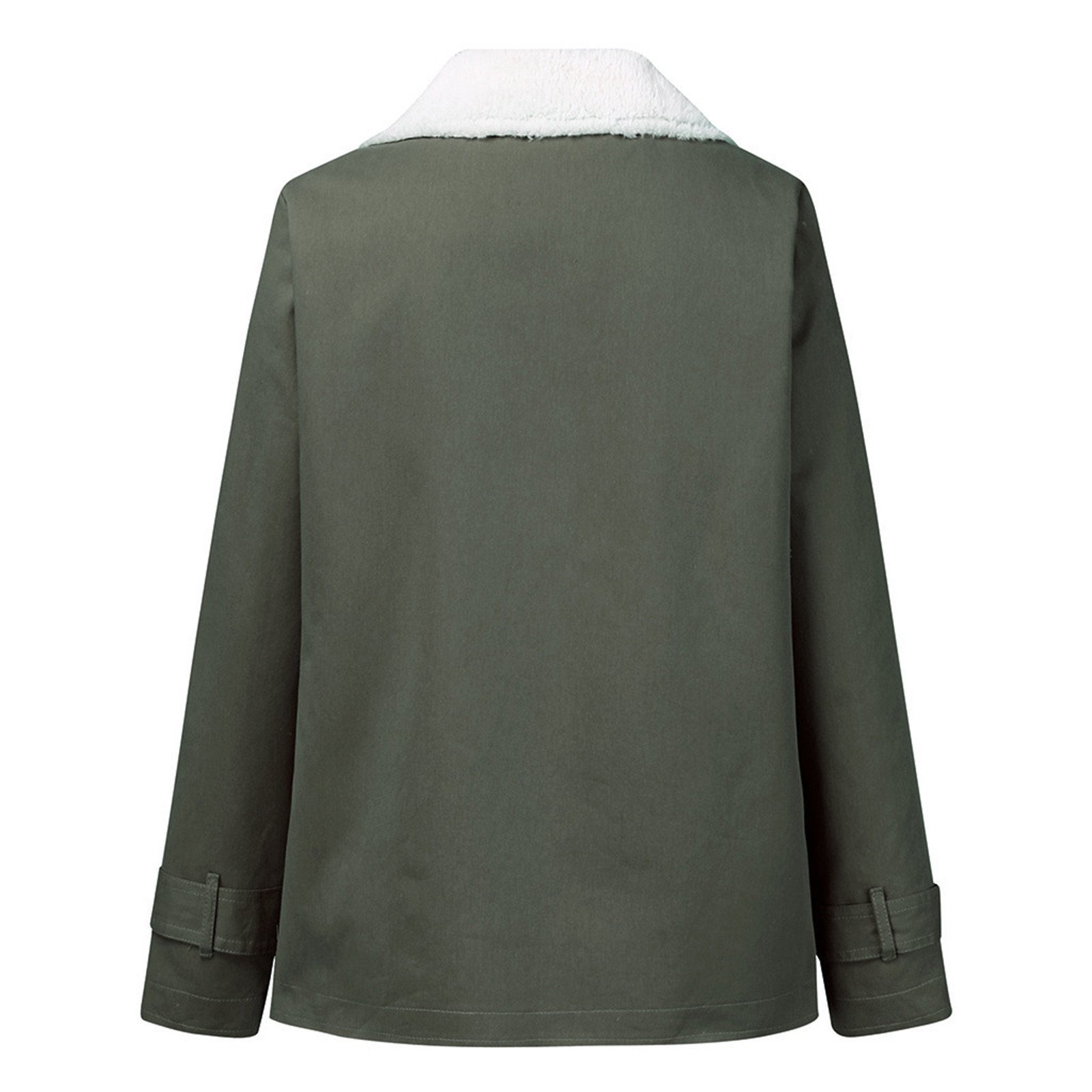 Col Châle Manches Longues Poids lourd Plain Manteau Parker Rembourré Blouson pour Femmes