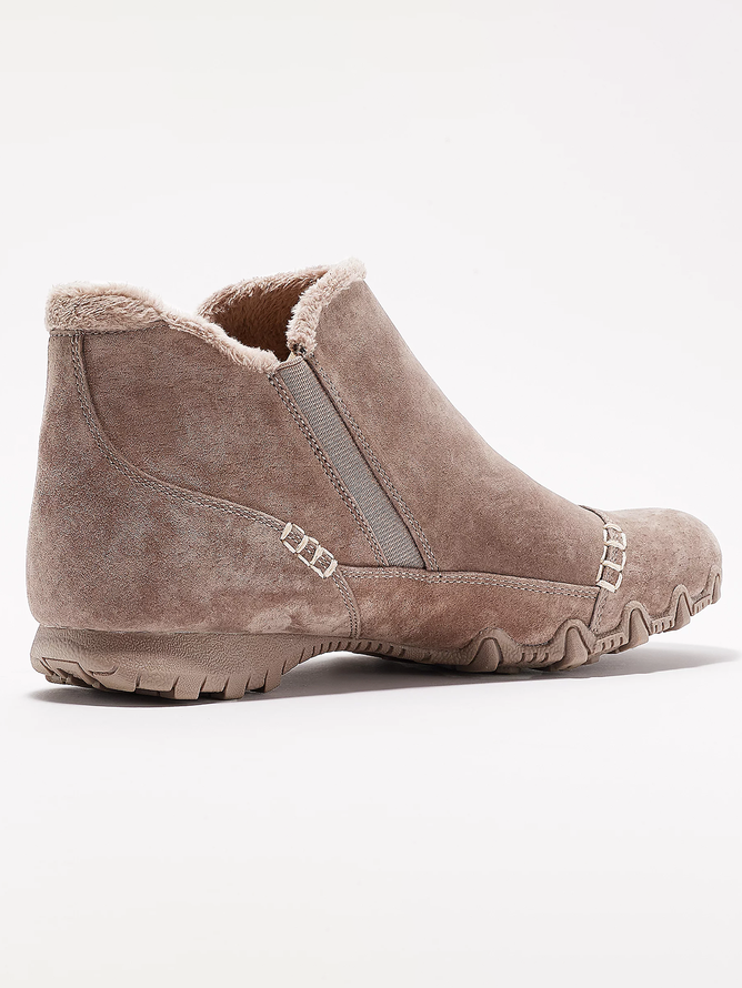 Rembourré de Coton Bottes Rétro Plain Hiver Zip Quotidien Bout Rond Fausse Fourrure Fausse Fourrure Caoutchouc pour Femmes