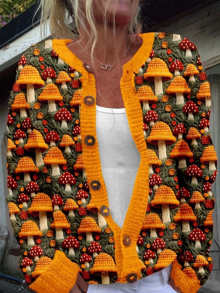 Cardigans Femmes Géométrique Décontracté Hiver Naturel Quotidien Laine/Tricot Mi-long Droit Élasticité moyenne