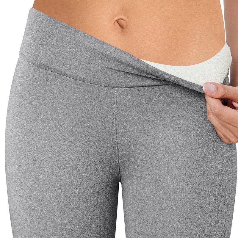 Pantalons De Yoga Décontracté Plain Hiver Polyester Quotidien Serré Taille Moyenne Legging Droit pour Femmes