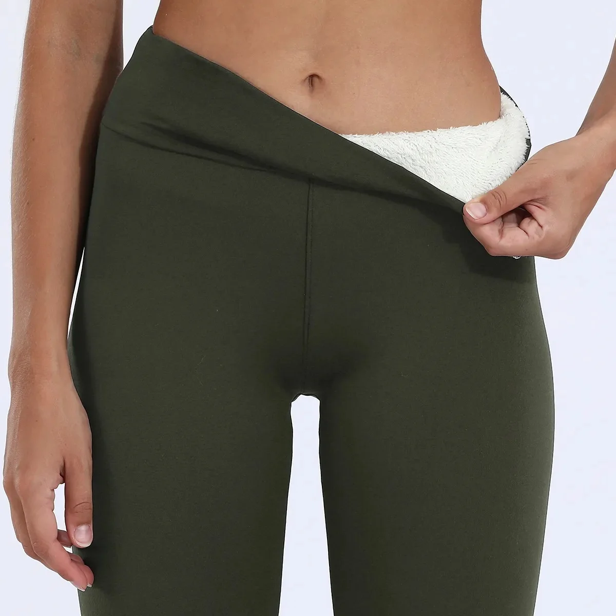 Pantalons De Yoga Décontracté Plain Hiver Polyester Quotidien Serré Taille Moyenne Legging Droit pour Femmes