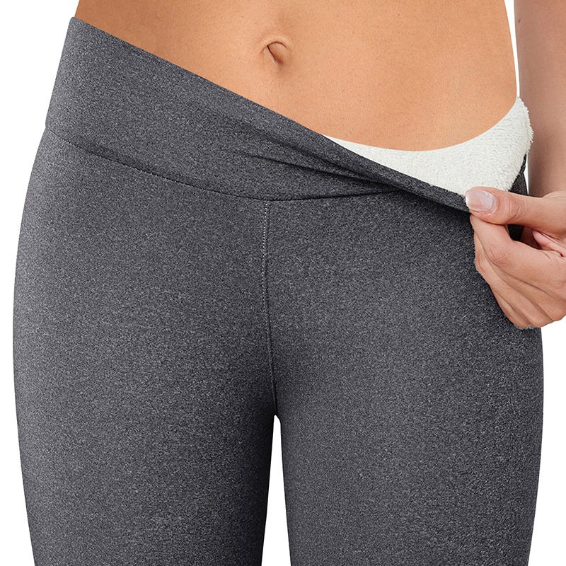 Pantalons De Yoga Décontracté Plain Hiver Polyester Quotidien Serré Taille Moyenne Legging Droit pour Femmes