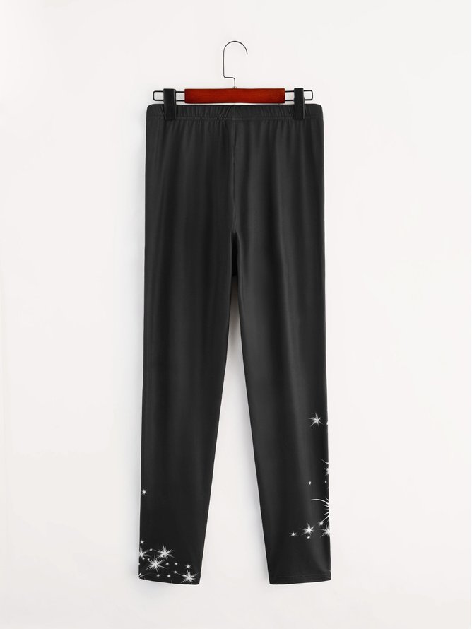 Pantalons De Yoga Décontracté Toutes Les Saisons impression en 3D Quotidien Serré Pantalon à la cheville Legging Droit Régulier pour Femmes