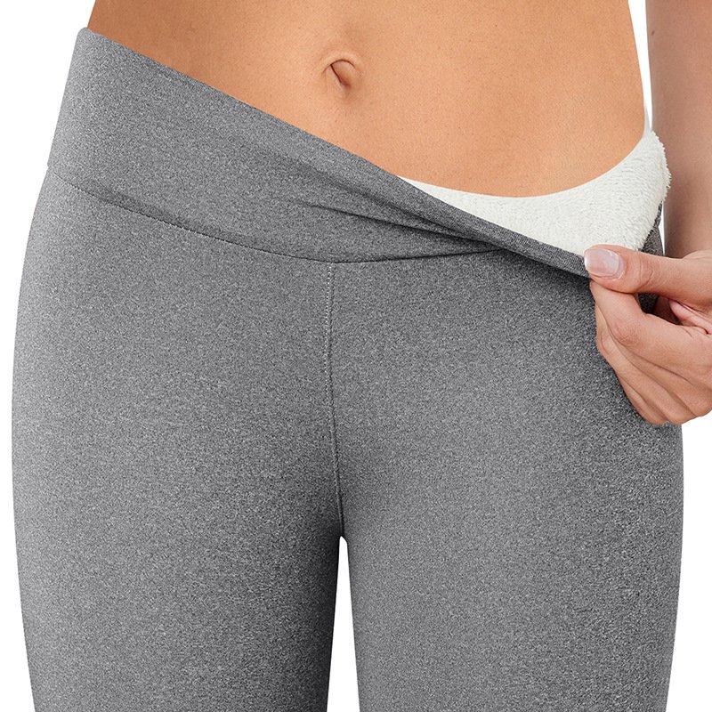 Pantalons De Yoga Décontracté Plain Hiver Polyester Quotidien Serré Taille Moyenne Legging Droit pour Femmes