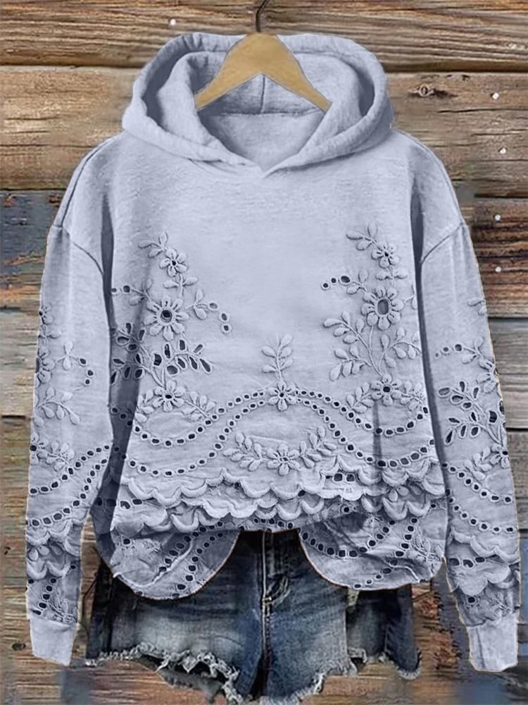 Sweat-shirts Décontracté Printemps / Automne impression en 3D Polyester Sweat-shirt à Capuche Micro-élasticité Régulier Droit Régulier pour Femmes