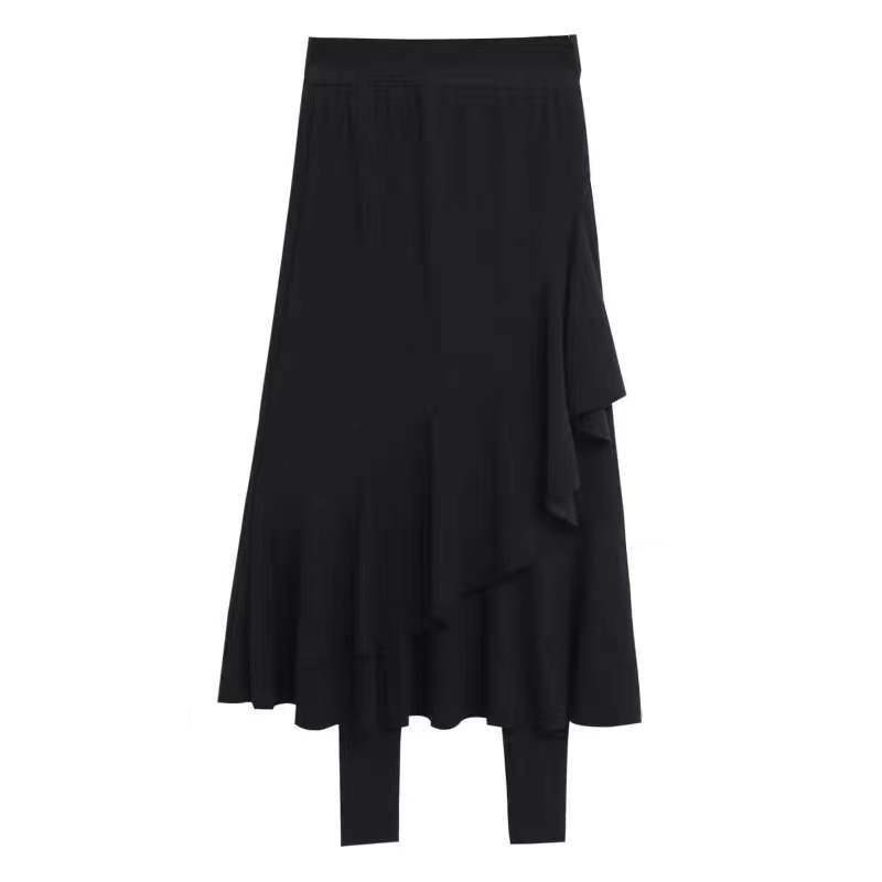 Jupes Décontracté Plain Printemps / Automne Polyester Quotidien Maxi Taille Moyenne Trapèze Élasticité moyenne pour Femmes