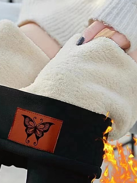 Pantalons De Yoga Décontracté Hiver Noël Polyester Naturel à Haute Élasticité Faire la navette Serré Pantalon coupe slim pour Femmes