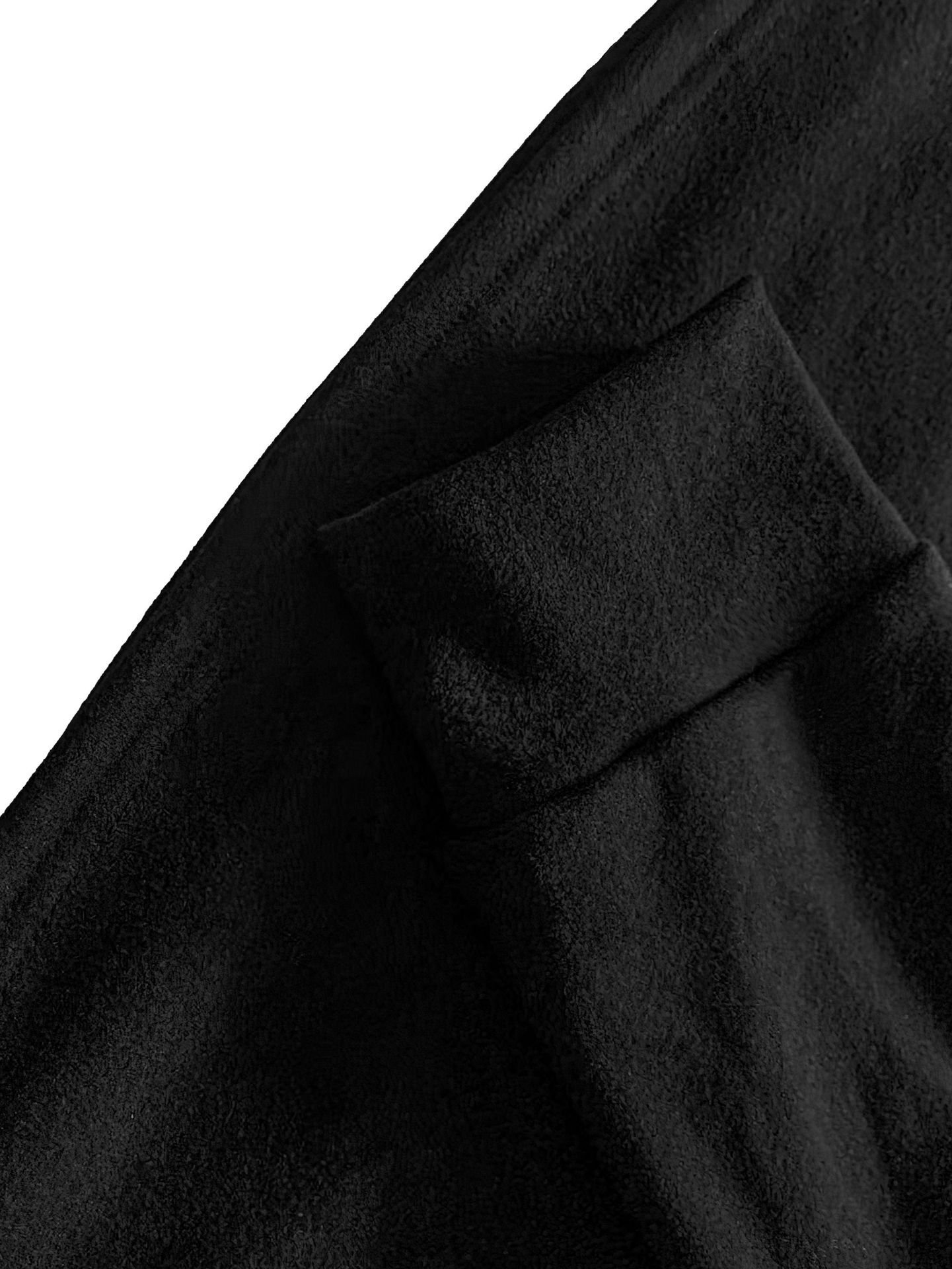 Femmes Rayé Noir Col Roulé Confortable Robe Maxi Décontracté