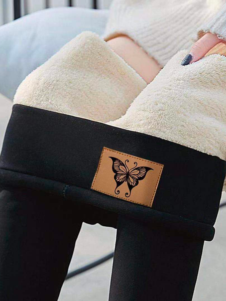 Pantalons De Yoga Décontracté Hiver Noël Polyester Naturel à Haute Élasticité Faire la navette Serré Pantalon coupe slim pour Femmes
