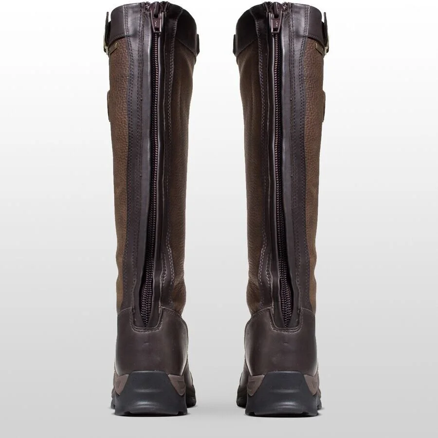 Bottes d'Extérieur Femmes Ethnique Plain Automne Zip Imperméable Vacances Bottes de Combat Cuir Talon de Bloc